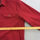 Duluth Trading Co Shirt Mens Xl Red Lined Workwear Snap Front Long Sleeve