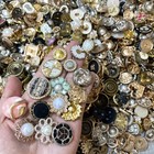Vintage-now Estate Sale Style Buttons Lot 50p Various Sizes Shapes Colors Types