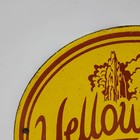Vintage Yellowstone National Park Wyoming Porcelain Enamel Sign 6  Inches