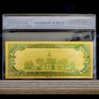 100mg 24k Gold 1928  100 Dollars Gold Certificate Banknote With White Coa