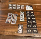 Heroquest 1989 Board Game Parts Lot Of 31 Cardboard Tiles Stairs Skulls Traps