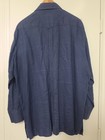 Fernando Pena Blue L s Linen Guayabera Xl