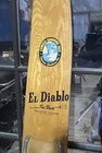 El Diablo The Devil 1960s Vintage Wood Grooved Slalom Ski Cypress Gardens 66 