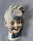 Vintage Coca Cola The Sprite Boy Head Coin piggy Bank Cast Iron Coke Collectible