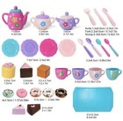 Princess Pretend Play Tea Set With Teapot  Cups  Plates  Utensils  Desserts