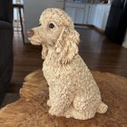 Labradoodle Poodle Dog Latex Fiberglass Backing Concrete Plaster Statue    12