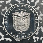 1970 Panama Central   Caribbean Games 5 Balboas Lot jm2324 Silver  Proof 