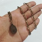 Handmade Brass Necklace With Antique-style Scarab Pendant Egypt Vintage Design