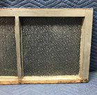Antique 19x36 2 Lite Florentine Privacy Glass Window Sash Vintage Old 458-26b