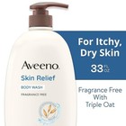 Aveeno Skin Relief Fragrance-free Body Wash Oat Soothe Dry Itchy Skin 33 Fl  Oz