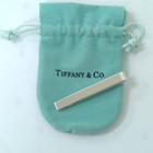Tiffany   Co  Tie Clip Tie Bar Sterling Silver 925 Men s W pouch Used From Japan