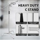 C Stand With Boom Arm  6 8ft 210cm Heavy Duty Photography Light Stand Kit