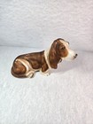 Vintage Basset Hound Dog Ceramic Figurine Harvey Knox Made In Japan 7 