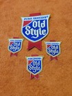 G   vtg 70 s Pure Genuine Old Style Beer Distributor Patches 1 Large   3 Small Nos