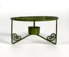 Vtg Mid-century Green Metal Fondue chafing Dish Stand By Trends Of Japan 6-1 2 