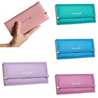 Womens Lady Wallet Leather Trifold Long Card Holder Phone Bag Case Purse Handbag
