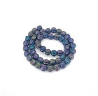 50 Czech Glass Melon Round Beads 5mm - Iris - Purple