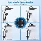 Upgraded All Metal 10  Rainfall Showerhead Combo With Handheld Spray Oil Rubbed