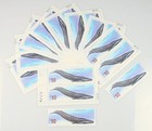 2010 Lot Of 9  10 Blue Whale High Value Canadian Stamps W  Two Loose Stamps
