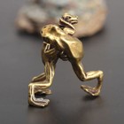 Chinese Collection Asian Brass Wrestling Frog Exquisite Fengshui Statue 