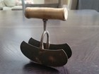 Antique Primitive Two Bladed Food Chopper Chopping Knife - Crescent Blades