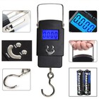 Portable Fish Scale 110lb   50kg Travel Lcd Digital Hanging Luggage Electronic