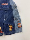 Pooh Shortalls Kids 4t Blue Denim Tigger Winnie The Pooh Baseball Striped