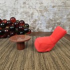 1974 Mattel Barbie Room Fulls Firelight Living Room Chair Table Vintage 1970s