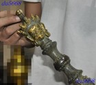13 tibet Buddhism Temple Bronze Horse Head Vajra Phurpa Dagger Equipment Statue