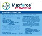 2 Tubes 1 Plunger Maxforce Fc Magnum Cockroach German Roach Control Gel Bait