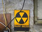 Vintage Fallout Shelter Sign 10x14  Authentic 1950s-60s Government Issue