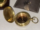 2x Nautical Vintage Maritime Antique 2 Inches Brass Directional Pocket Compass
