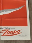 The Sign Of Zorro - 27 x41  Original Movie Poster One Sheet 1978 Disney Folded