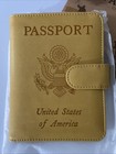 Pascacoo Passport Holder Cover Wallet Rfid Blocking Leather W  Box Yellow