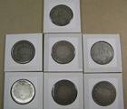 Newfoundland 50 Cents Lot Of 7 Silver Coins  Different Dates 1870 To 1909