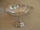 Antique English Sheffield Sterling Silver Pin Tray openwork early 20th Century 