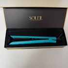 Soleil Professional Flat Iron Hair Straightener Ceramic Turquoise New In Box
