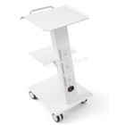 Three Layer Dental Trolley Medical Tool Cart  metal Built-in Socket Tool Cart