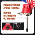 Sbc Bbc Chevy 305 350 454 V8 s Hei Distributor With Red Cap 65k 65 000 Volt