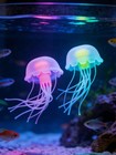 6pcs Glowing Jellyfish  Floating Fish Tank Decorations  Jellyfish Ornament Decor