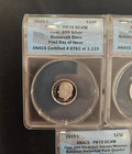 2019-s Anacs  9999 Silver Proof Set 7 Coin With Wood Case