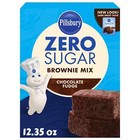 Pillsbury Zero Sugar Chocolate Fudge Brownie Mix  12 35 Oz - 6-pack