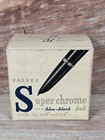 Vintage Parker Super Chrome   Quink Ink Blue Black   Black Permanent 1 2 Full