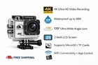 4k Ultra Hd Wifi Action Camera 30m Waterproof Sports Camera 170    Wide Angle 