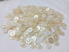 Buttons Lot Of 70 Plastic Small Size 9 16  Cream Ivory Sewing Craft Art
