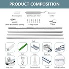 6 2m Motorized Curtain Track Rail Curtain Driver 20 3ft Wifi Remote Control New