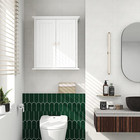 Bathroom Wall Cabinet  Over The Toilet Space Saver Storage Cabinet  Medicine Cab