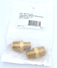  lot Of 2  Bp123-12-8 3 4  X 1 2  Brass Reducing Nipple D o t  Air Brake Fitting