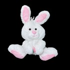 Fisher Price Puffalump Bunny Rabbit Plush 12  White 1992 Pink Rose Htf Vintage