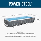 Bestway Power Steel 24  X 12  X 52  Rectangular Above Ground Swimming Pool Set